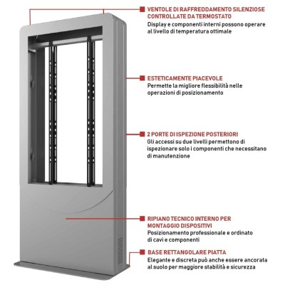 KIPC25XX-B-3-EUK - Totem Multimediale Peerless-AV