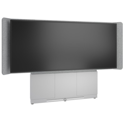 FM-DS-6675FW-LA3W - Forum™ Floor-to-Wall per display 105" 21:9 colore chiaro