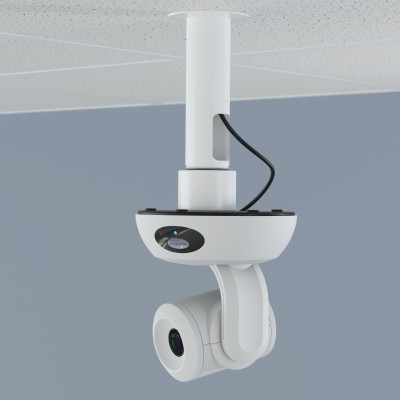 535-2000-300W - Adattatore bianco colonne filettate telecamere Vaddio