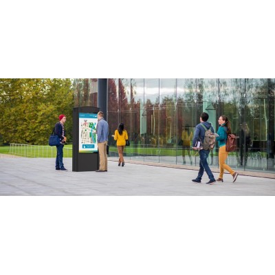 KOP55XHB2-S-EUK - 55" Dual-Sided Outdoor Kiosk Silver