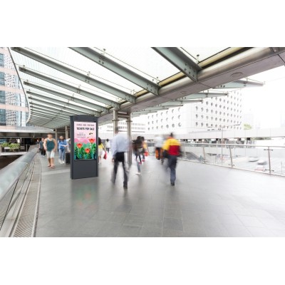 KOP55XHB2-S-EUK - 55" Dual-Sided Outdoor Kiosk Silver