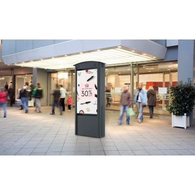 KOP55XHB2-S-EUK - Totem 55" Esterno Bifacciale Silver
