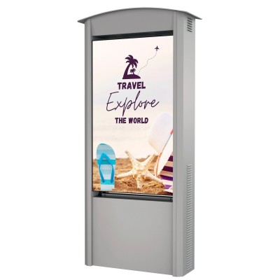 KOP55XHB2-S-EUK - Totem 55" Esterno Bifacciale Silver