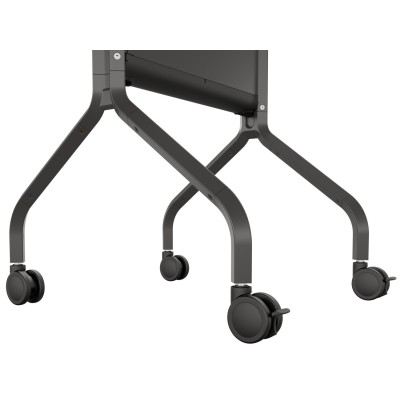 LSCUB - Voyager Large Manual Height Adjustable AV Cart black