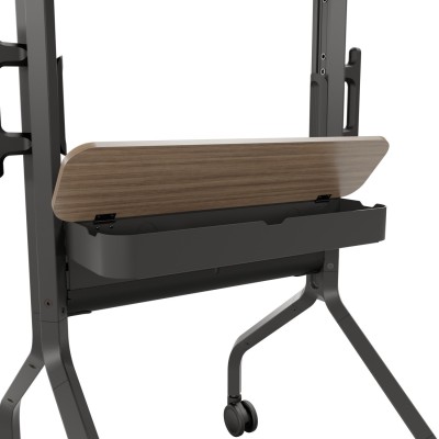LSCUB - Voyager Large Manual Height Adjustable AV Cart black