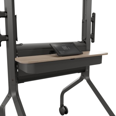 LSCUB - Voyager Large Manual Height Adjustable AV Cart black