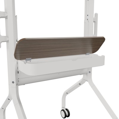 LSCUW - Voyager Large Manual Height Adjustable AV Cart white