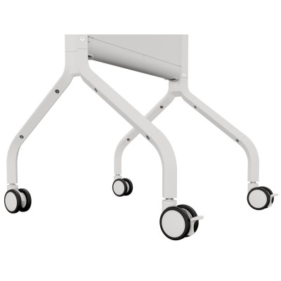 LSCUW - Voyager Large Manual Height Adjustable AV Cart white