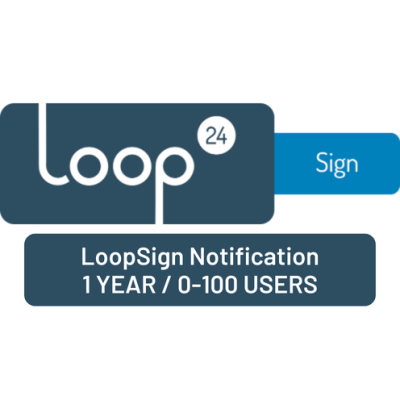 LoopSign Notification 1 anno 0-100 utenti
