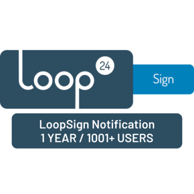 LoopSign Notification 1 anno 1001+ utenti